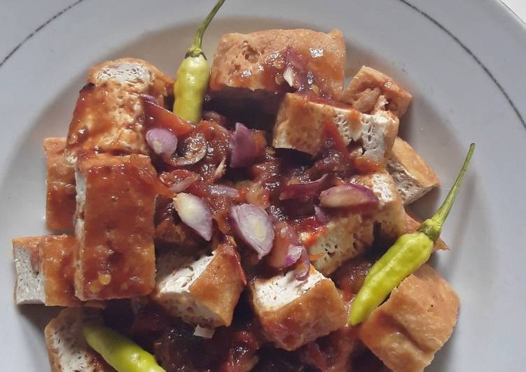 Resep: Tahu Gejrot (Fried Tofu in Sweet Spicy Sauce) ala resto