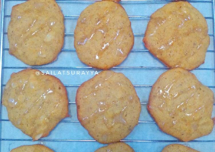 Cara Mudah membuat Soft Pumpkin Cookies #kamismanis lezat