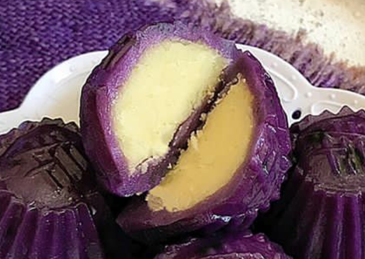 Cara Mudah memasak Kue ku / kue tok ubi ungu ala resto