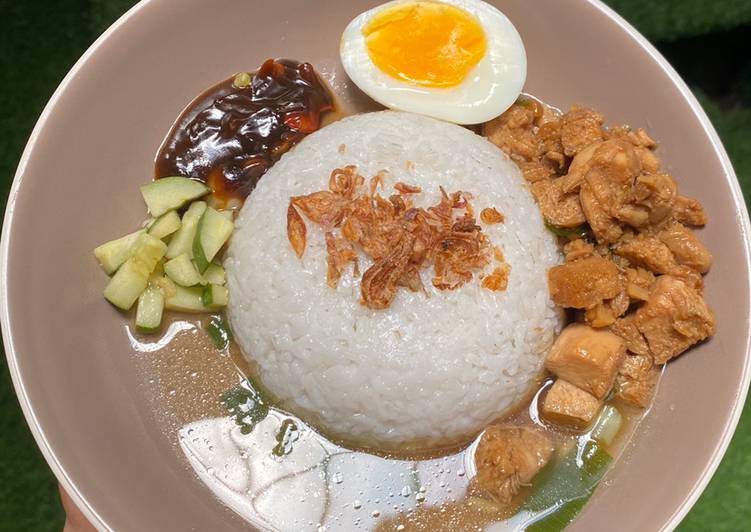 Cara membuat Nasi Bakmoy Ayam yang menggugah selera