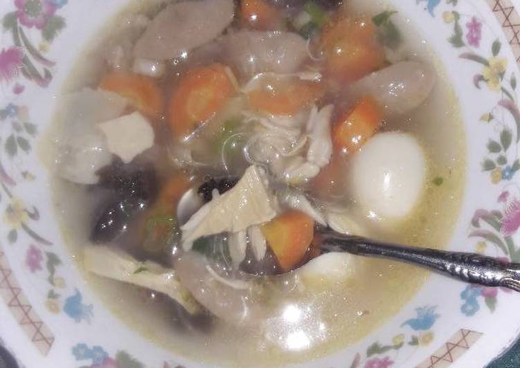 Cara memasak Sup timlo ala mama albirru istimewa