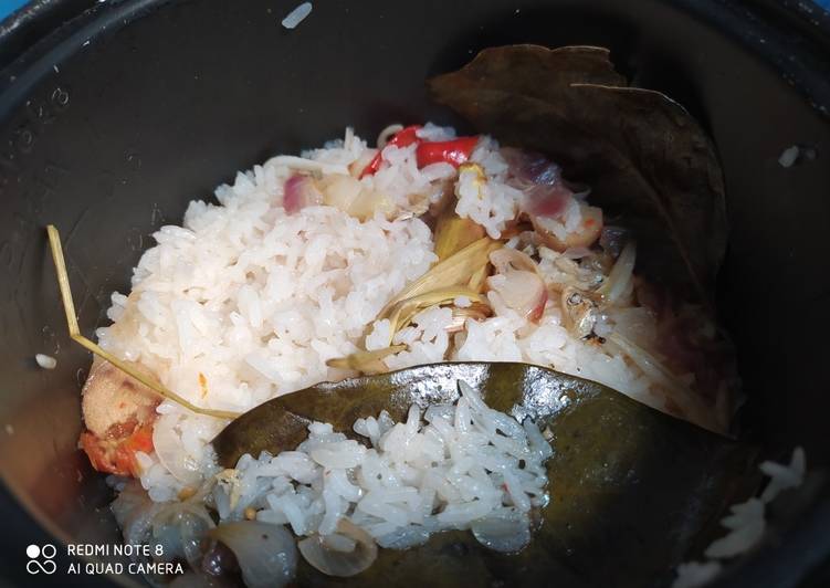 Resep: Nasi liwet rice cooker simple ala resto