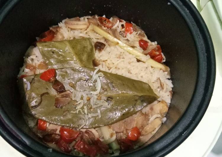 Resep: Nasi liwet pedas rice cooker sedap