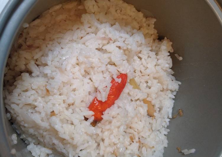 Cara Mudah memasak Nasi liwet magicom enak