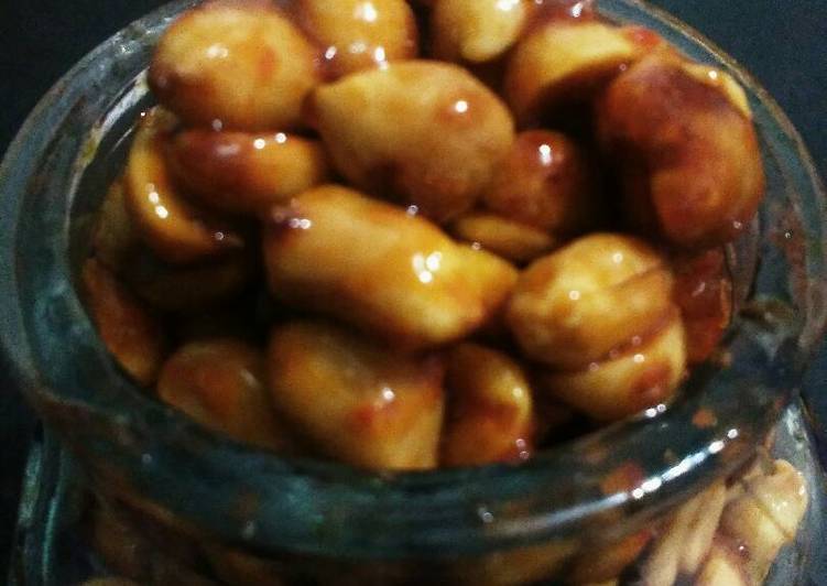 Cara Mudah membuat Ting-Ting Kacang Pedas lezat