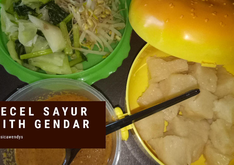 Resep: Pecel Sayur With Gendar 