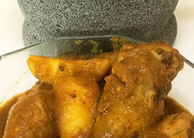 Cara Mudah membuat Kalio ayam kentang istimewa