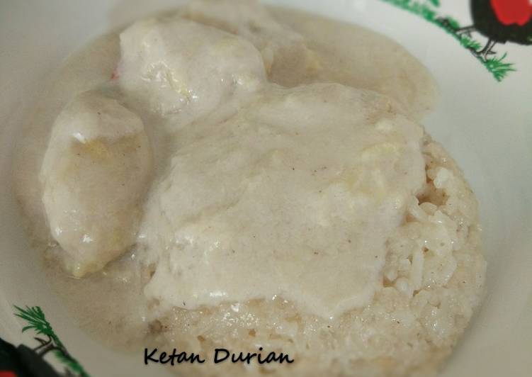 Resep: Ketan Durian ala resto