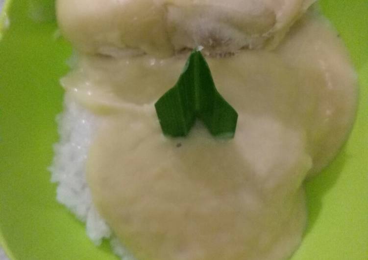 Ketan durian lumer