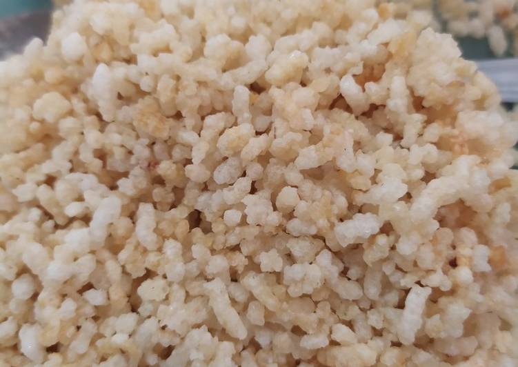 Cara Mudah membuat Kipang Nasi yang menggoyang lidah
